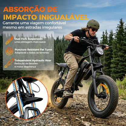 HDJ A05 Bicicleta Elétrica 1000W 48V