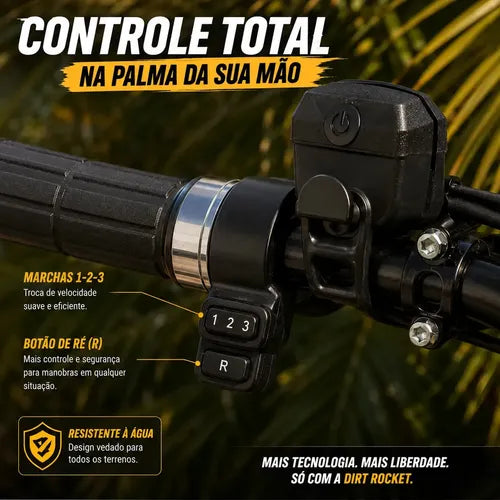 HDJ G28 Moto Elétrica Off-Road 1000W 48V – Preta