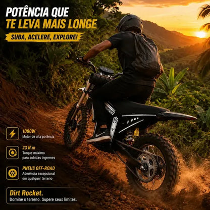 HDJ G28 Moto Elétrica Off-Road 1000W 48V – Preta