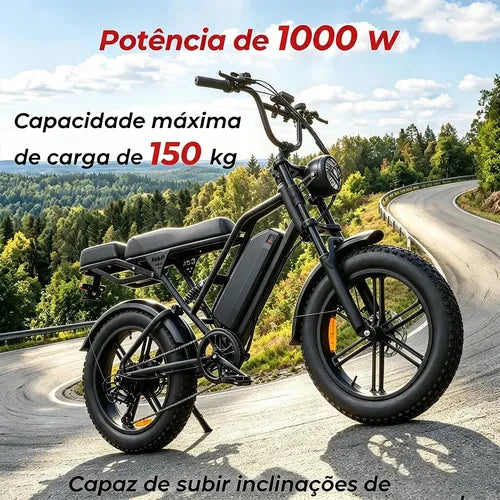 HDJ A07 Bicicleta Elétrica 1000W 48V 18Ah