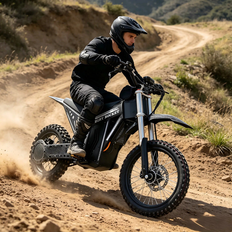 Bicicleta Elétrica Hdj Off-road 48v Bateria Lítio 40km 20ah Preto 45 Cm