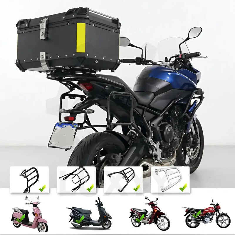 Caja Para Moto Top Case Maletero De Aluminio Para Moto 65l