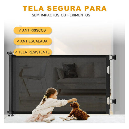 Grade Ajustável 1.80m Segurança Divisória Bebe Pet Escada