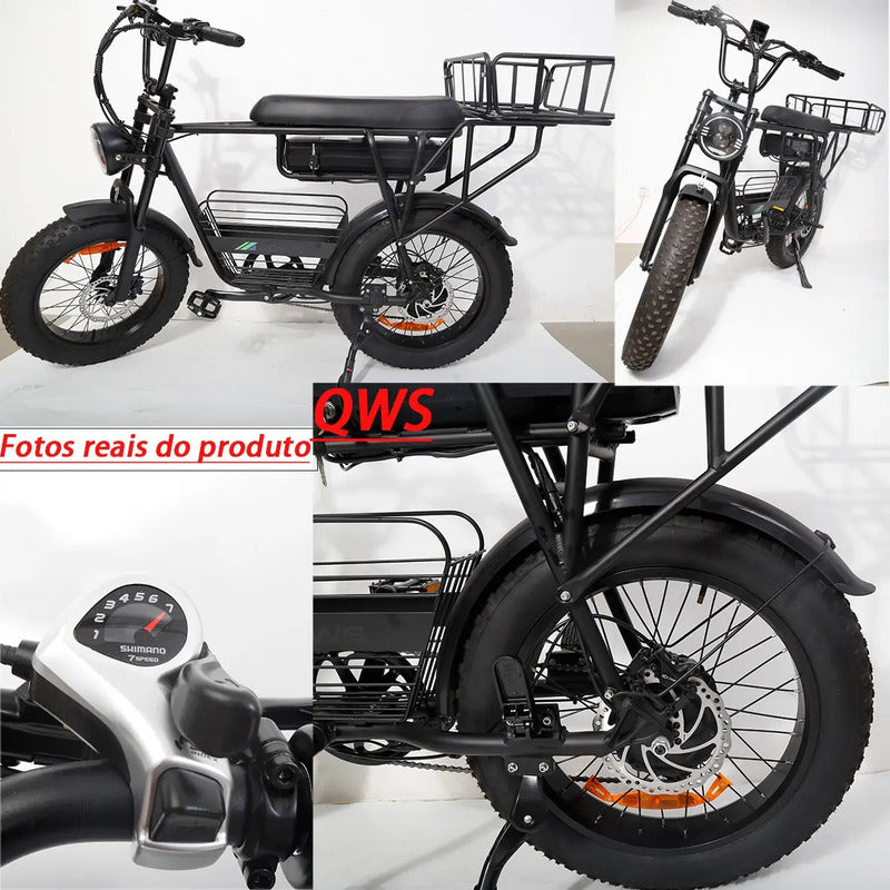 Qws V9 Brake Bicicleta Elétrica 48v 15ah 45km/h