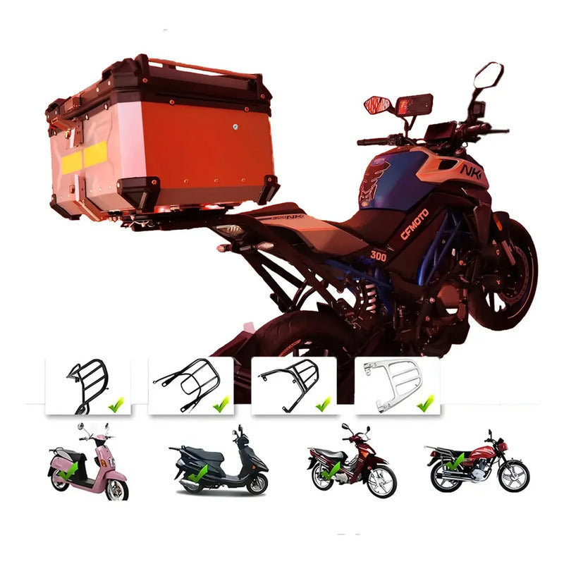 Caja Para Moto Top Case Maletero De Aluminio Para Moto 65l
