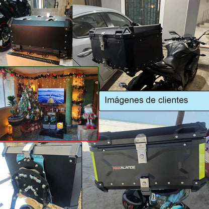 Caja Para Moto Top Case Maletero De Aluminio Para Moto 65l