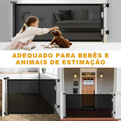 Grade Ajustável 1.80m Segurança Divisória Bebe Pet Escada
