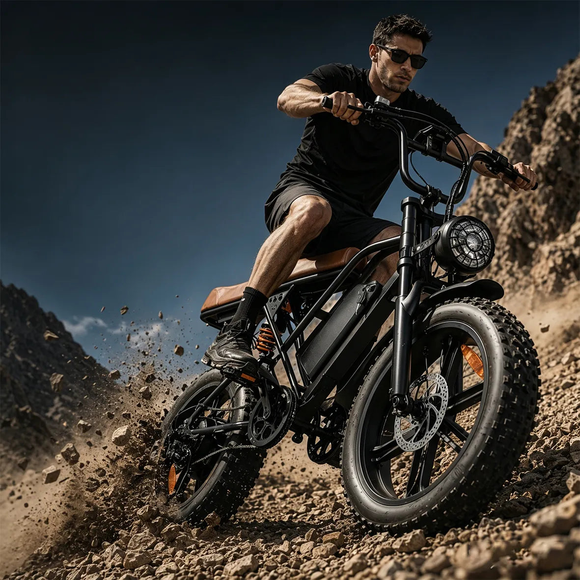 HDJ G60 Bicicleta Elétrica 1000W com Bateria Removível 48V 15Ah